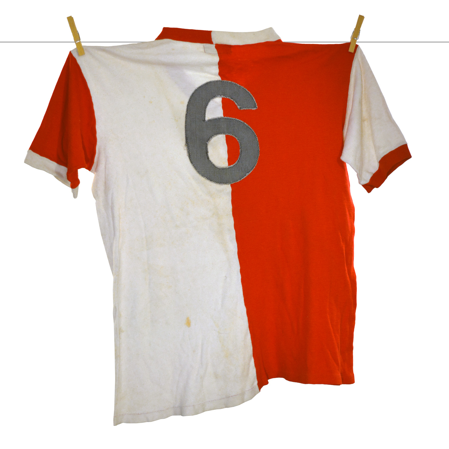 1969 - 1970, Matchworn Bukta Feyenoord Shirt, Frans Hasil, Europacup 1