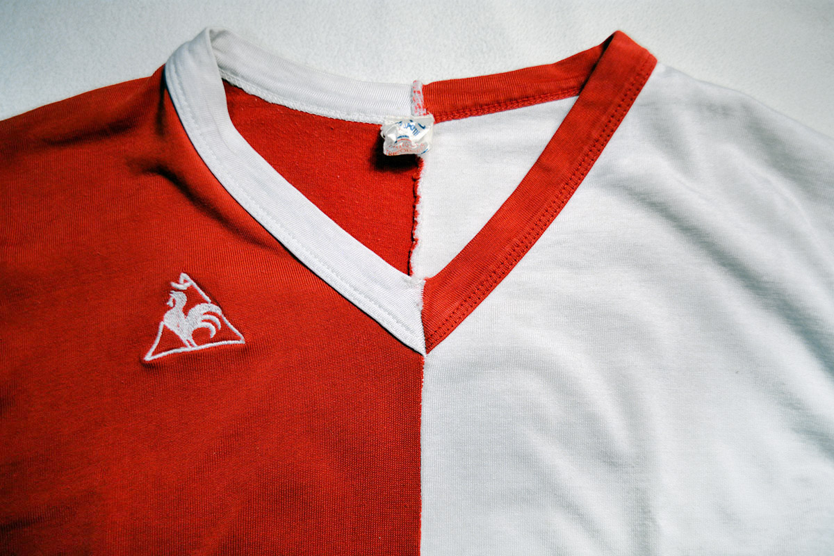 1973-1974 - Nr. 9 Theo de Jong, Feyenoord Matchworn LeCoq Sportif Shirt