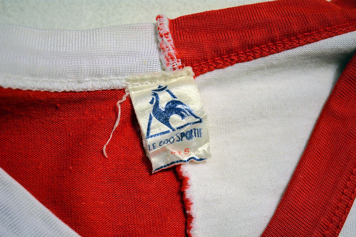 1973-1974 - Nr. 9 Theo de Jong, Feyenoord Matchworn LeCoq Sportif Shirt