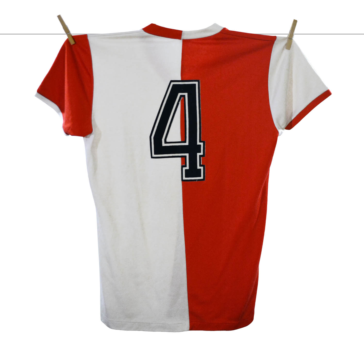 1981 - 1982, Matchworn Feyenoord Thuisshirt, Nr. 4 - Michel van der Korput