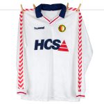 1989 - 1990, Feyenoord HCS uitshirt by Hummel, made in England