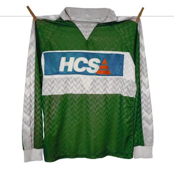 1989 - 1990 - Nr1 - Joop Hiele-HCS (patchover Opel) Feyenoord Europacup Hummel Keepersshirt