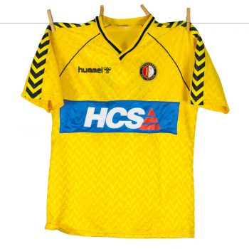 1989 - 1990, HCS Patch (blauw), Hummel, Uitshirt Geel