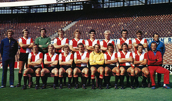 Feyenoord Elftalfoto 1976 - 1977