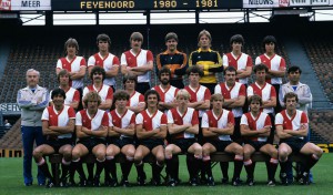 Feyenoord elftalfoto 1980 - 1981