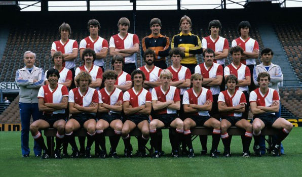 Feyenoord elftalfoto 1980 - 1981