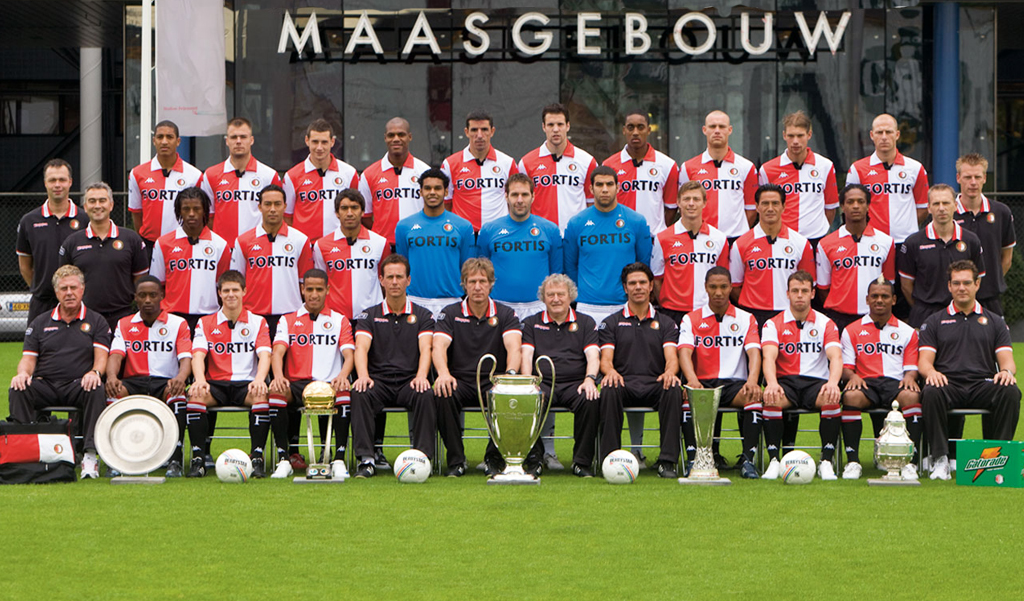 Feyenoord elftalfoto 2008 - 2009, 100 jarig jubileum